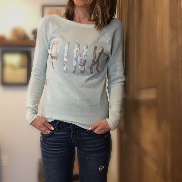 PINK Victoria's Secret Sweaters - Pink Victoria’s Secret Studded Sweater